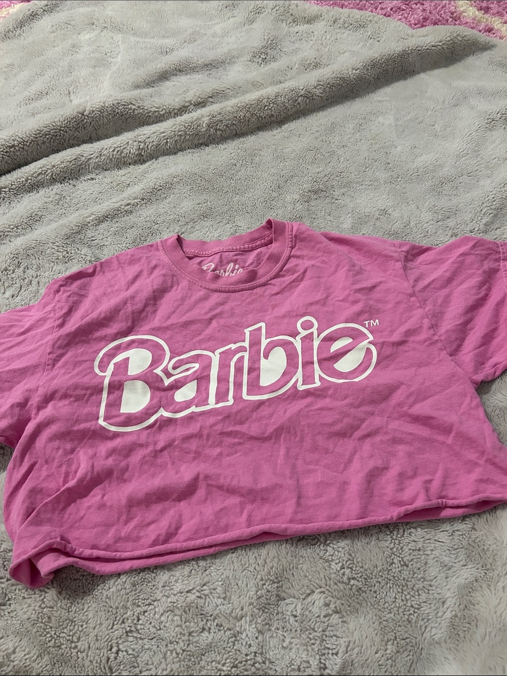 Barbie Bright Pink Logo Short Sleeve Tee